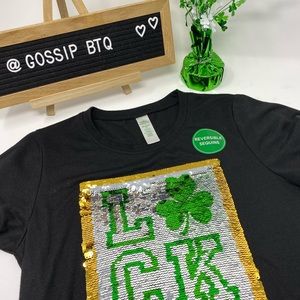 St. Patrick’s Day Reversible Sequins Tee Junior XS